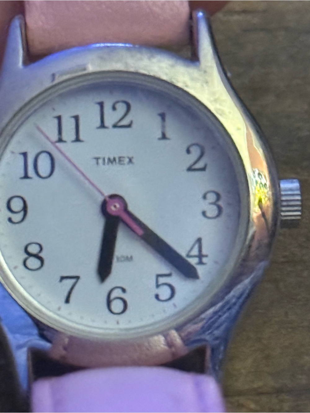 Timex pink leather analog watch - Picture 5 of 6